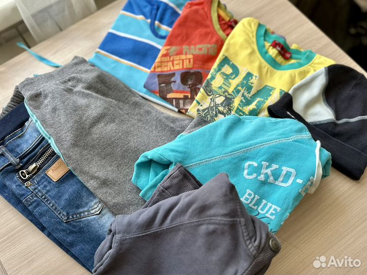 Вещи пакетом для мальчика 122 128