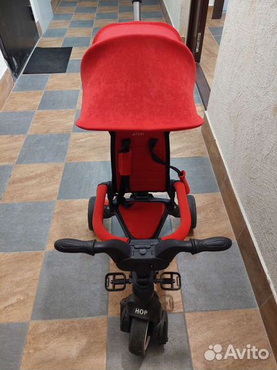 Трехколесный велосипед с ручкой складной