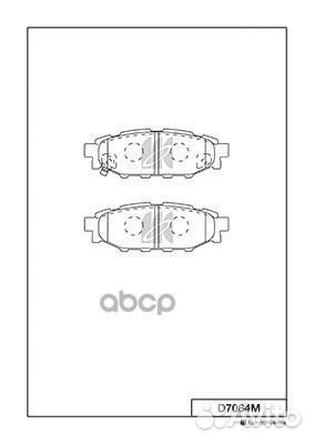 Дисковые тормозные колодки D7064M MK kashiyama