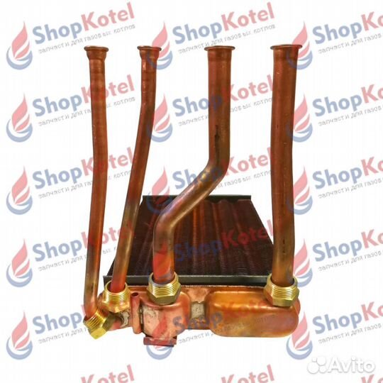 Теплообменник Bosch 4000 87154065460 на гайках