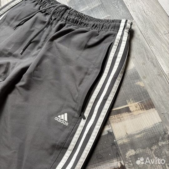 Широкие штаны Adidas на утяжках vintage (оригинал)