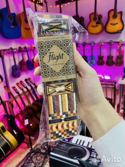 Ремень для гитары Flight (Разные дизайны)
