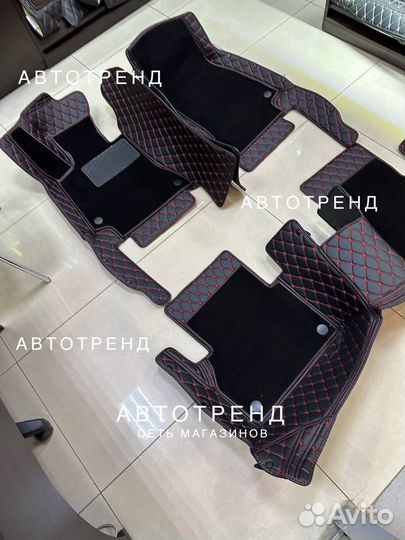 3D коврики из экокожи geely tugella