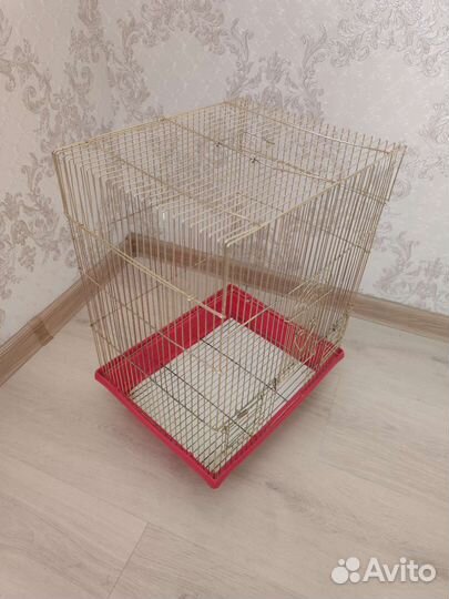 Золотая клетка для канарейки 46*35*28 см