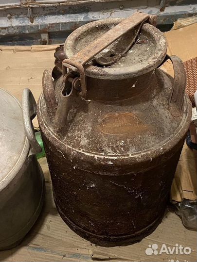 Фляга бидон 40л стальной целый