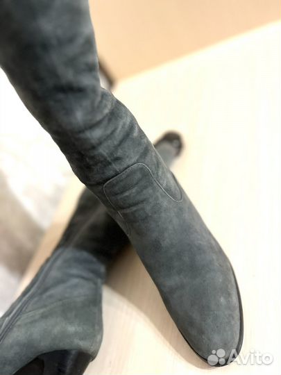 Сапоги зимние натуральная замша
