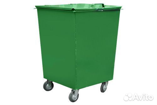 Металлический контейнер для мусора 0.75 куб.м