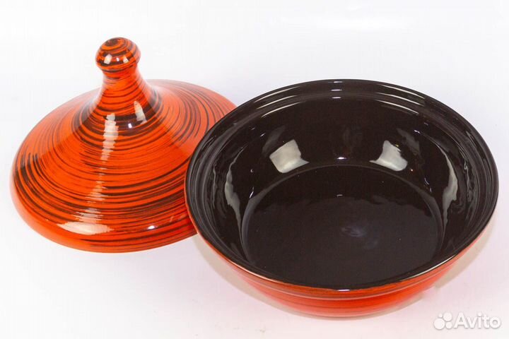 Марокканский тажин Алый закат на подставке Огонек