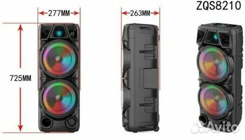 Портативная колонка ZQS-8210 с караоке