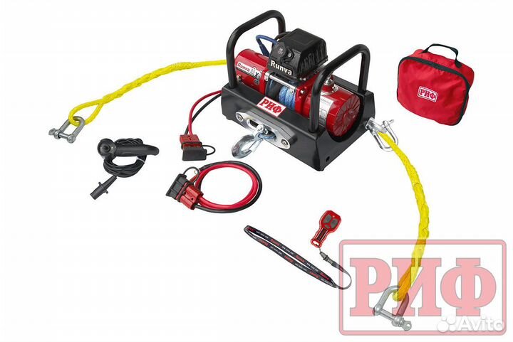 Лебёдка переносная риф 9.5XS c площадкой и провода