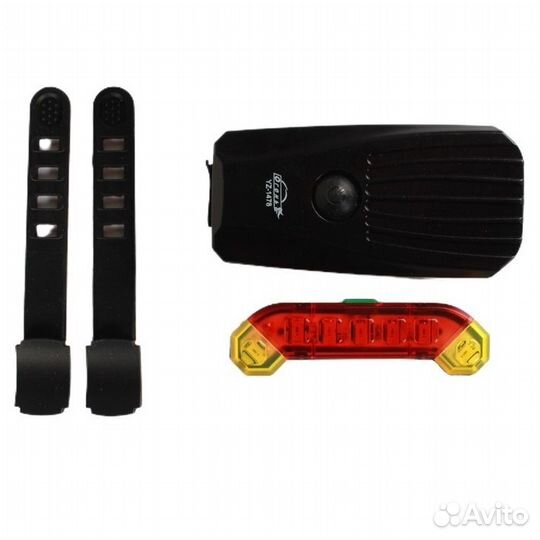 Фонарь велосипедный 2шт передний задний YZ-1478