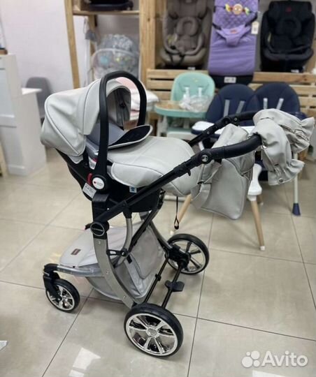 Коляска 3в1 Новая 2023 на стиле (Grey)