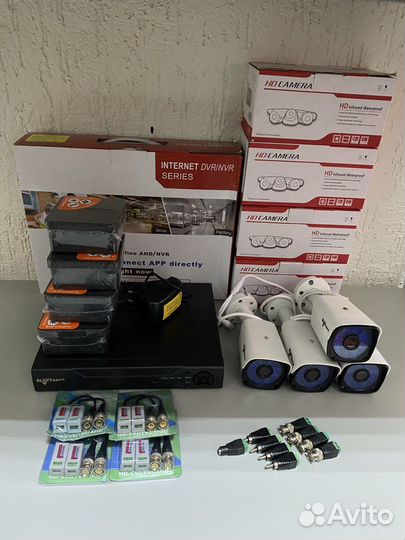 Комплект видеонаблюдения - 4 камеры