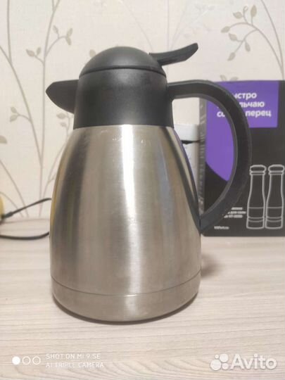 Термос металлический в форме чайника