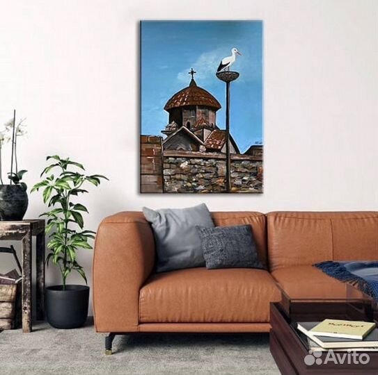 Картина. Церковь Кармравор. Холст, 50x70