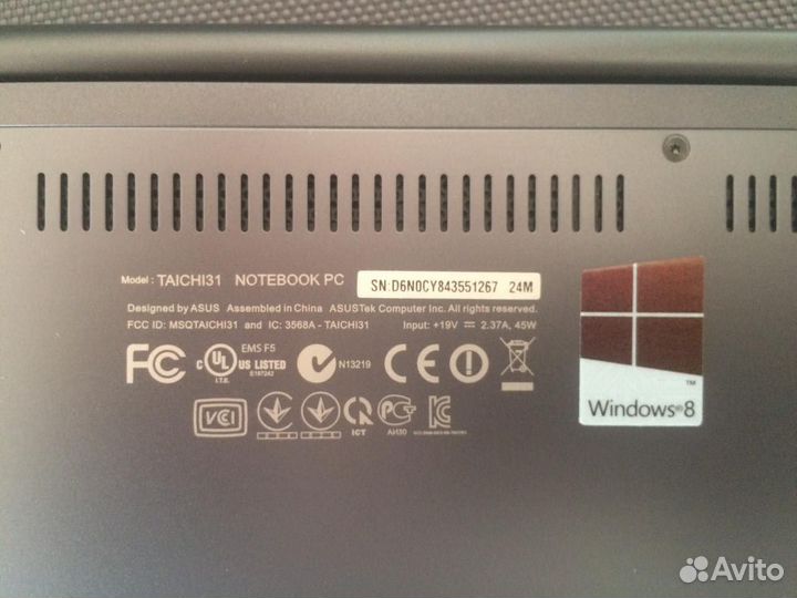 Ультрабук asus Taichi 31