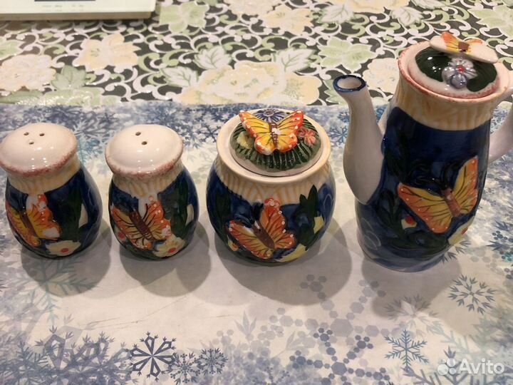 Набор керамической посуды Бабочки