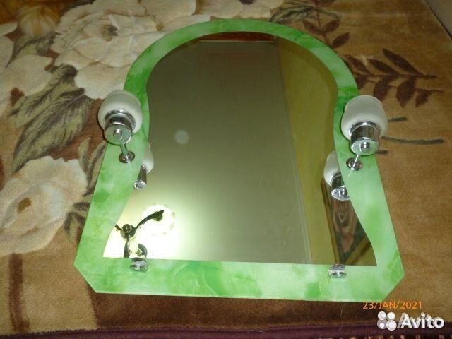 Зеркало с лампочками бу