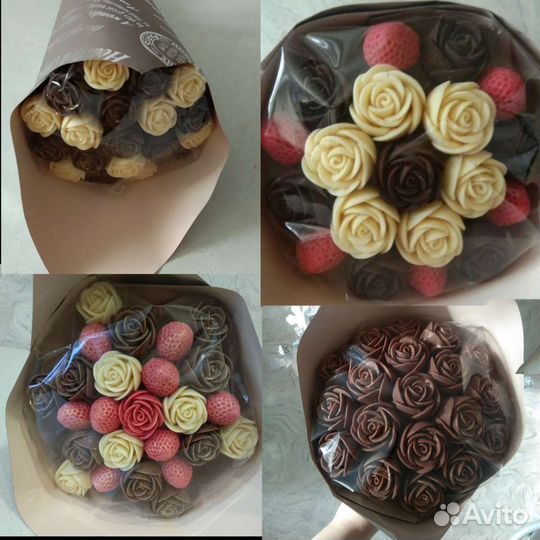 Шоколадные розы букет