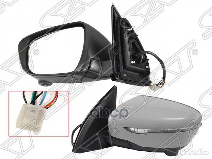 Зеркало Nissan Qashqai 13-22 (Слева/ Обогрев