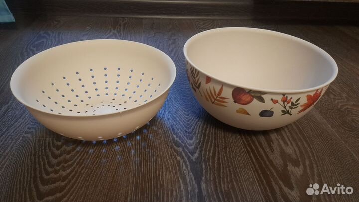 Миска + дуршлаг (пластик)