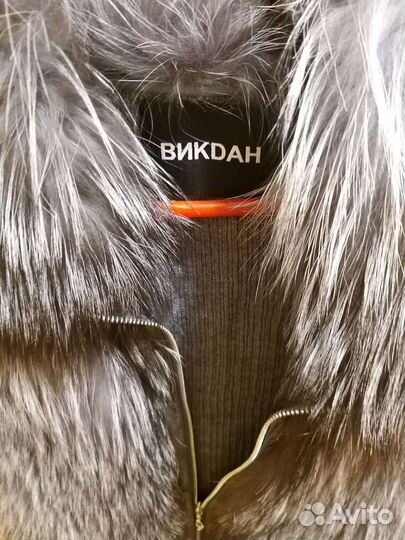 Жилетка меховая женская из чернобурки 44-46