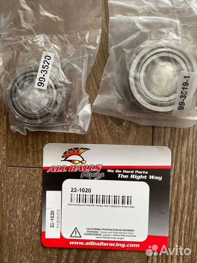 Подшипники рулевой колонки на мотоциклы honda