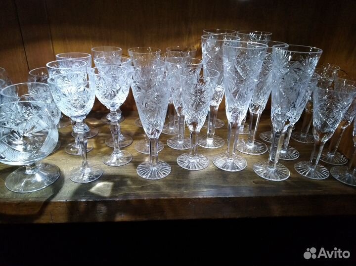 Фужеры хрустальные