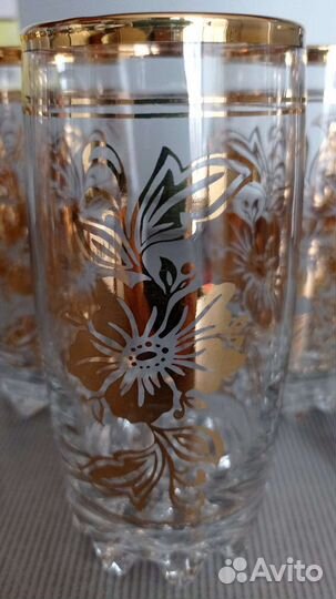Ваза,бокалы, креманки богемия из СССР