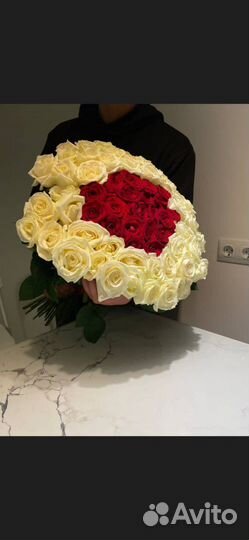 Белые розы. 25 роз. 51 роза. 101 роза