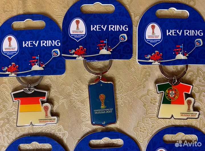 Набор брелков (6 шт.). Кубок Конфедераций 2017