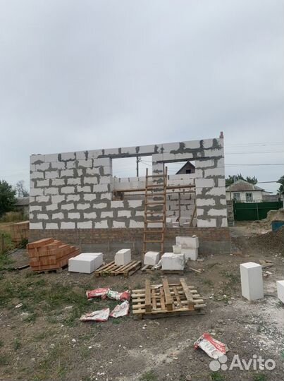 Кладка кирпича,кладка газоблока, пеноблока