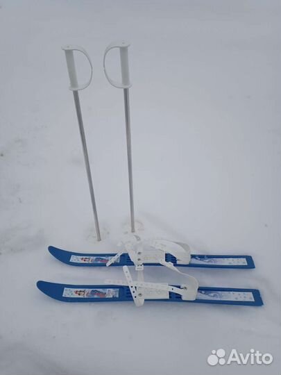 Лыжи детские пластмассовые