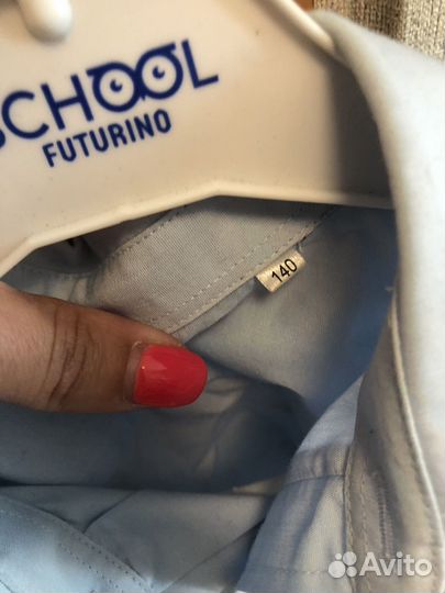 Рубашка школьная на мальчика 140