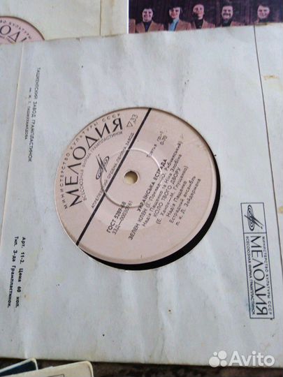 Пластинки виниловые