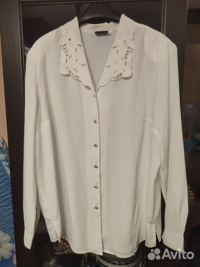 Блузка женская белая 48-54