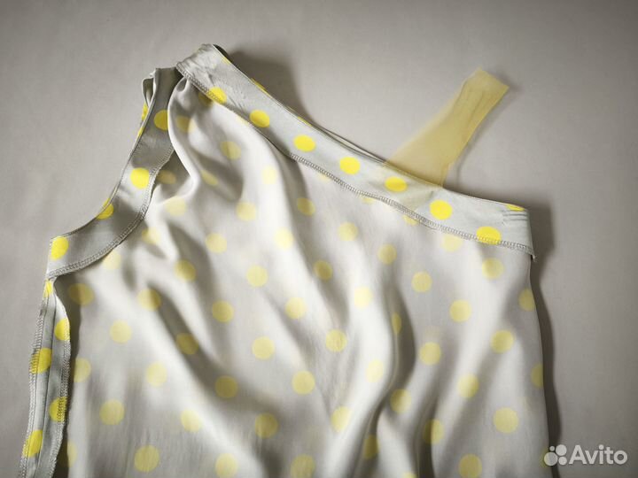 Платье в горох декольте Дианы размер L