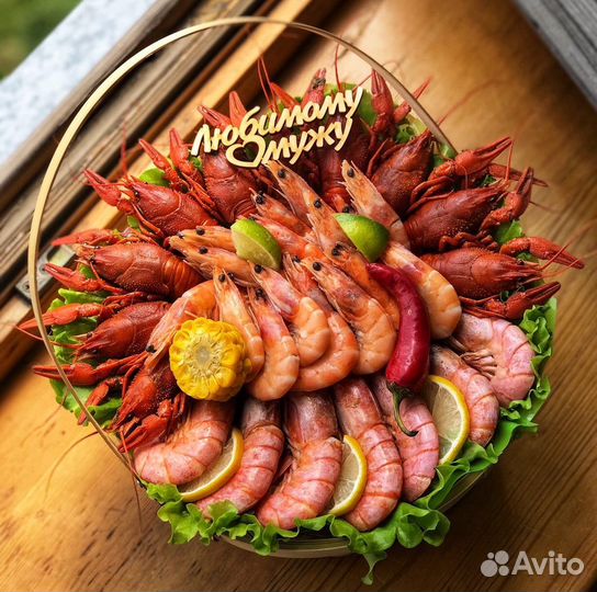 Подарок мужчине 23 февраля раки/креветки