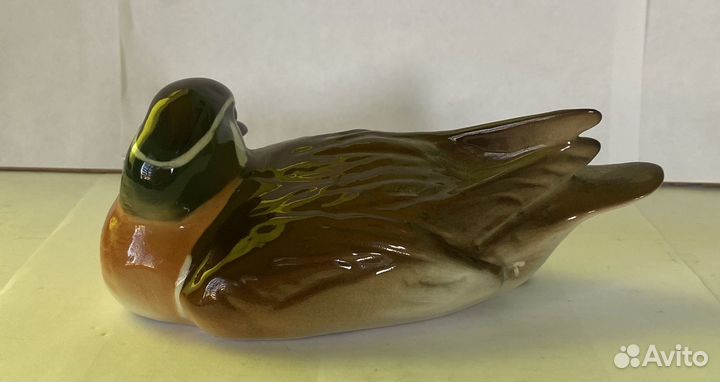 Фарфоровая Статуэтка Утка Селезень Фарфор лфз