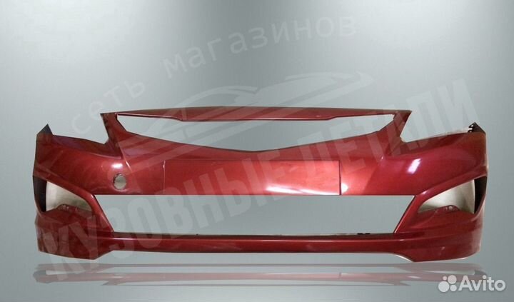 Бампер Hyundai Солярис 2015-2017 в цвет кузова