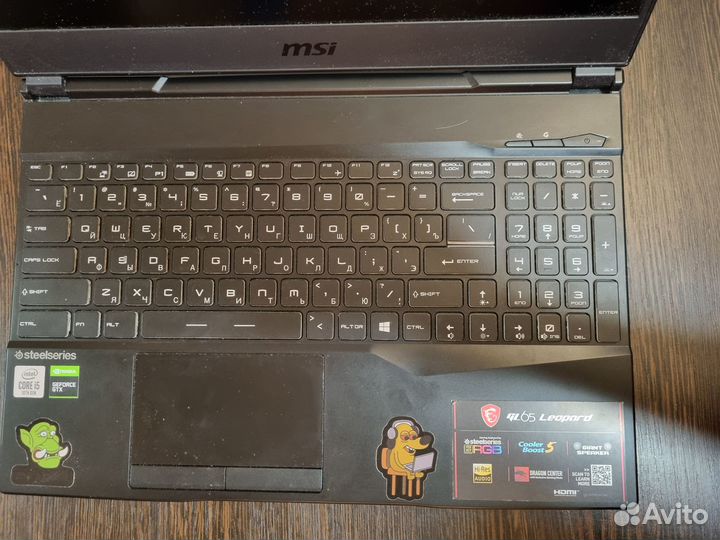 Ноутбук MSI leopard GL65