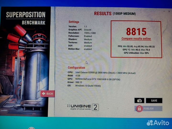 Видеокарта gtx 1060 6gb Palit