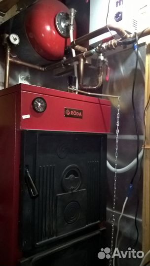 Твердотопливный котёл