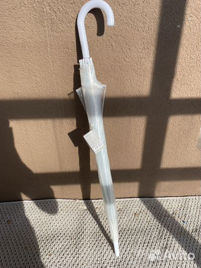 Зонт трость прозрачный