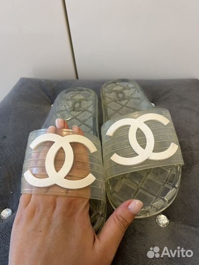 Шлепки chanel