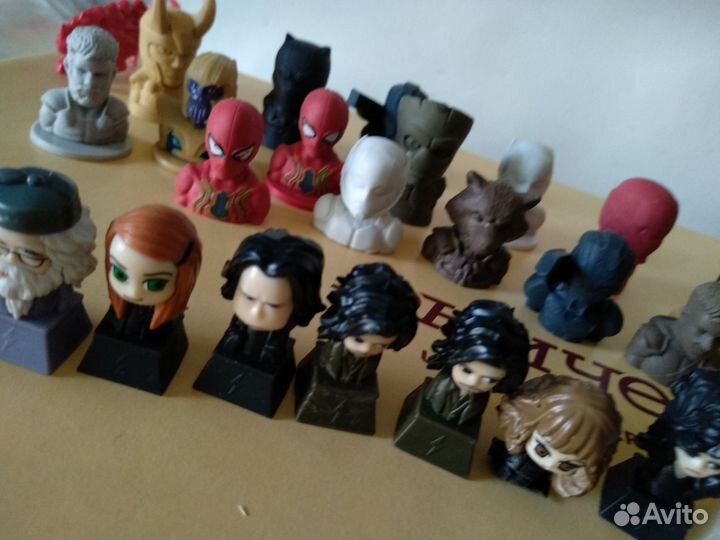 Фигурки супергероев Марвел и Гарри Потер