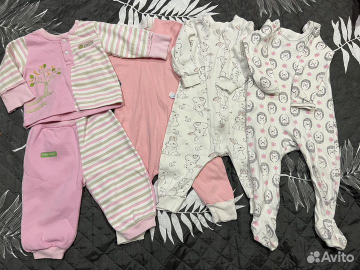 Вещи пакетом на девочку 9-12 месяцев