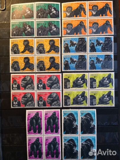 Марки Фауна, чистые