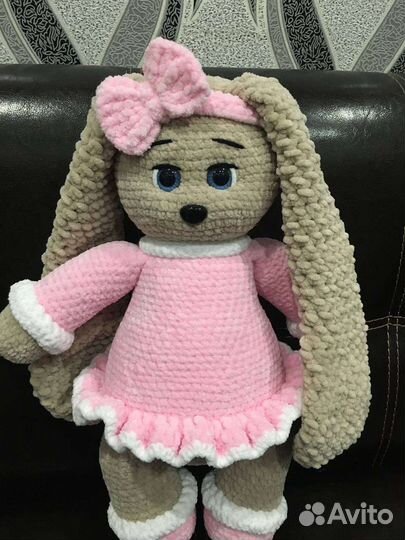 Вязаный зайка