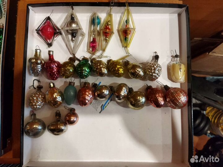 Елочные игрушки. Советские. Стекло